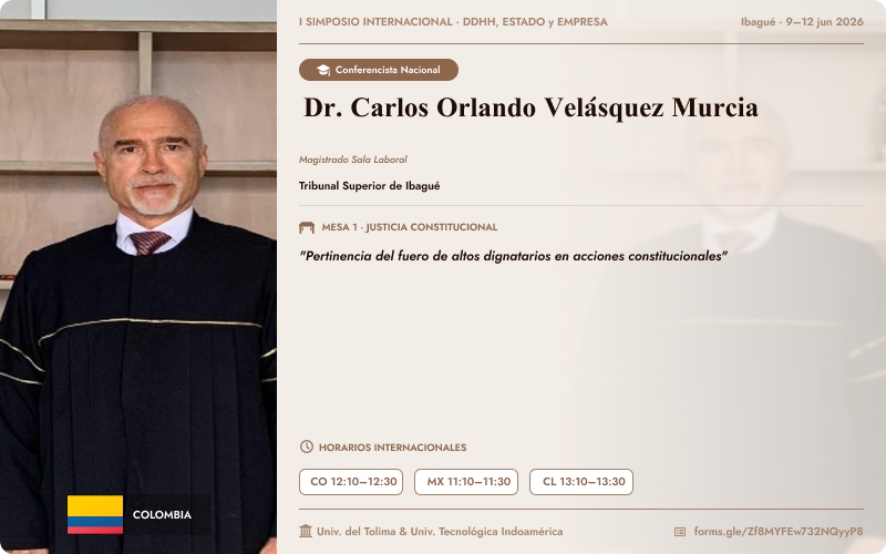 Dr. Carlos Orlando Velásquez Murcia
