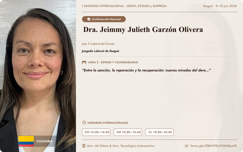 Dra. Jeimmy Julieth Garzón Olivera