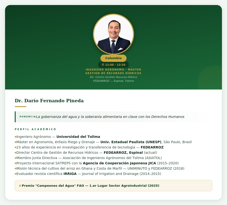 Dr. Darío Fernando Pineda