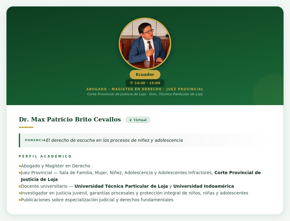 Dr. Max Patricio Brito Cevallos