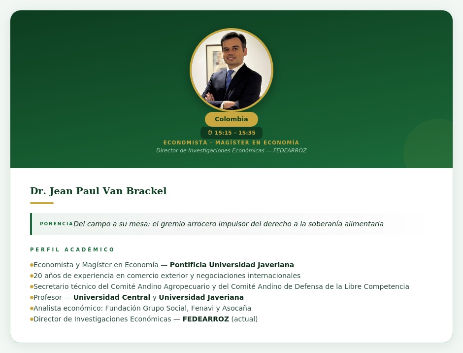 Dr. Jean Paul Van Brackel